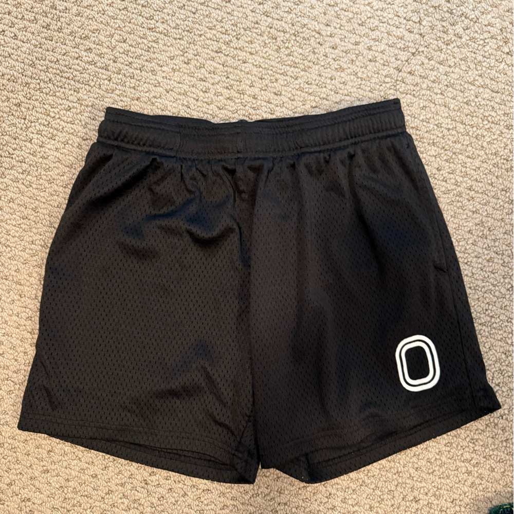 Men's Black Athletic Shorts with Logo